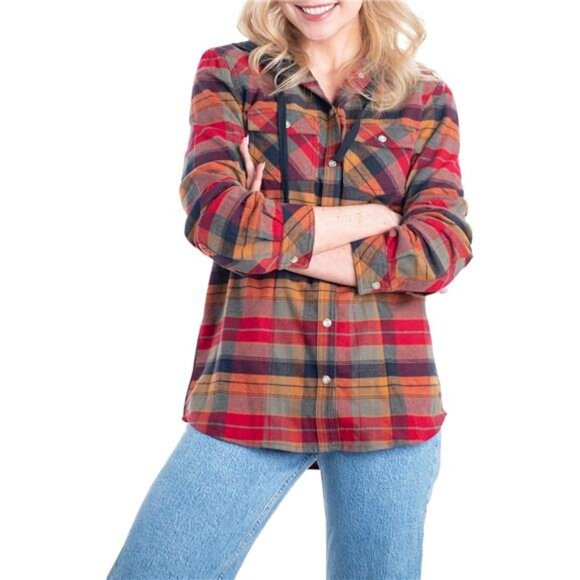 Legendary Whitetails Women's Lumber Jane Hooded Flannel Shirt - Picture 2 of 7